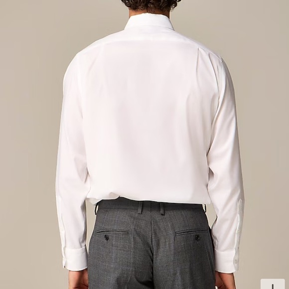 J crew white Slim Bowery performance stretch dress shirt with spread collar - Picture 2 of 4